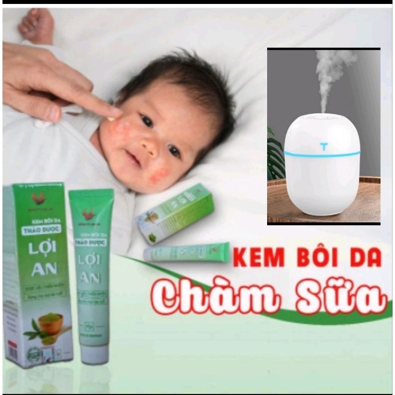 Kem bôi da Lợi An, hắc lào, vảy nến, chàm sữa,rôm sảy (tặng máy xông td)
