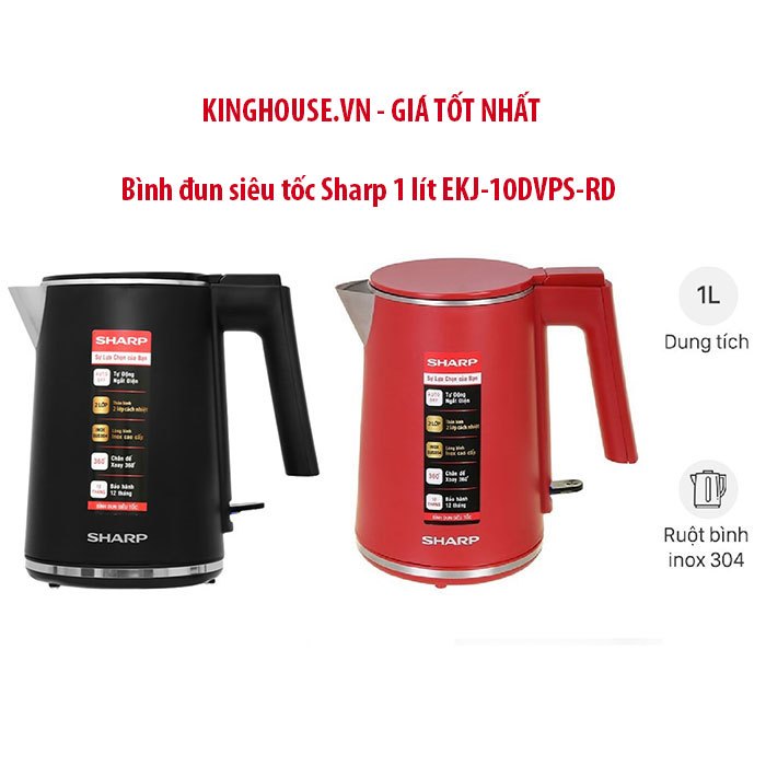 Bình đun siêu tốc Sharp EKJ-10DVPS
