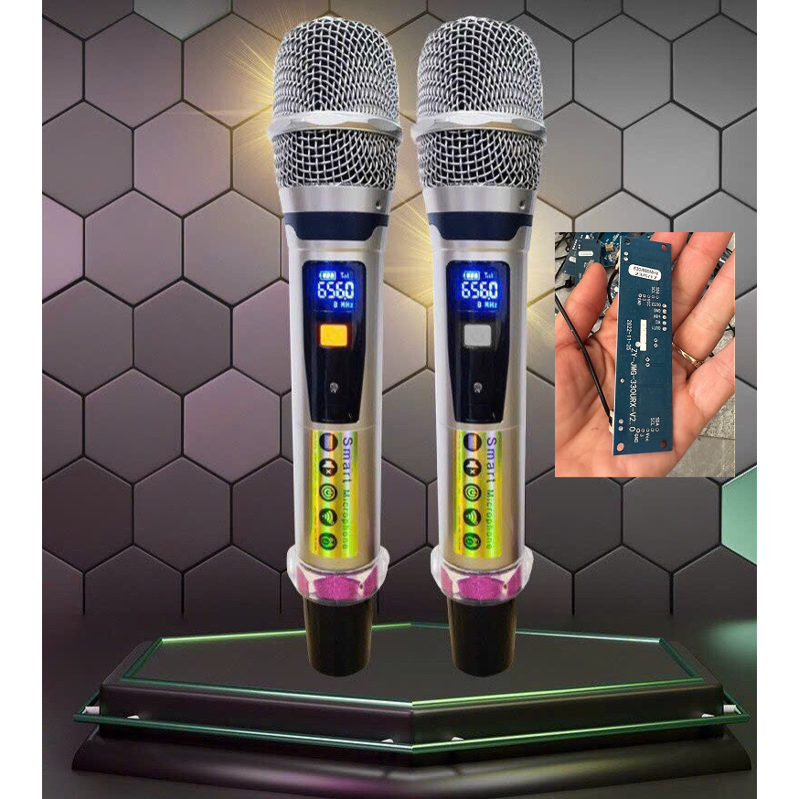 MICRO loa kéo  shute  k8s uhf và mạch miro  có viveo set tần số cho loa kéo 2 mic 200w 500w