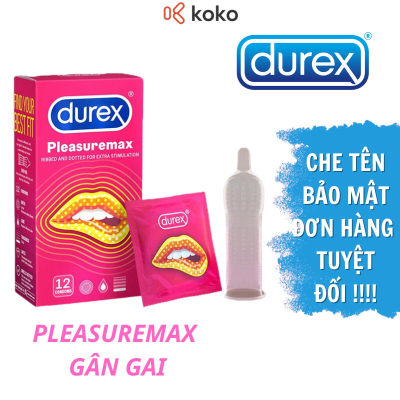 Bao Cao Su Durex chính hãng tùy chọn pleasuremax. invisible. performa. kingtex. fertherlite