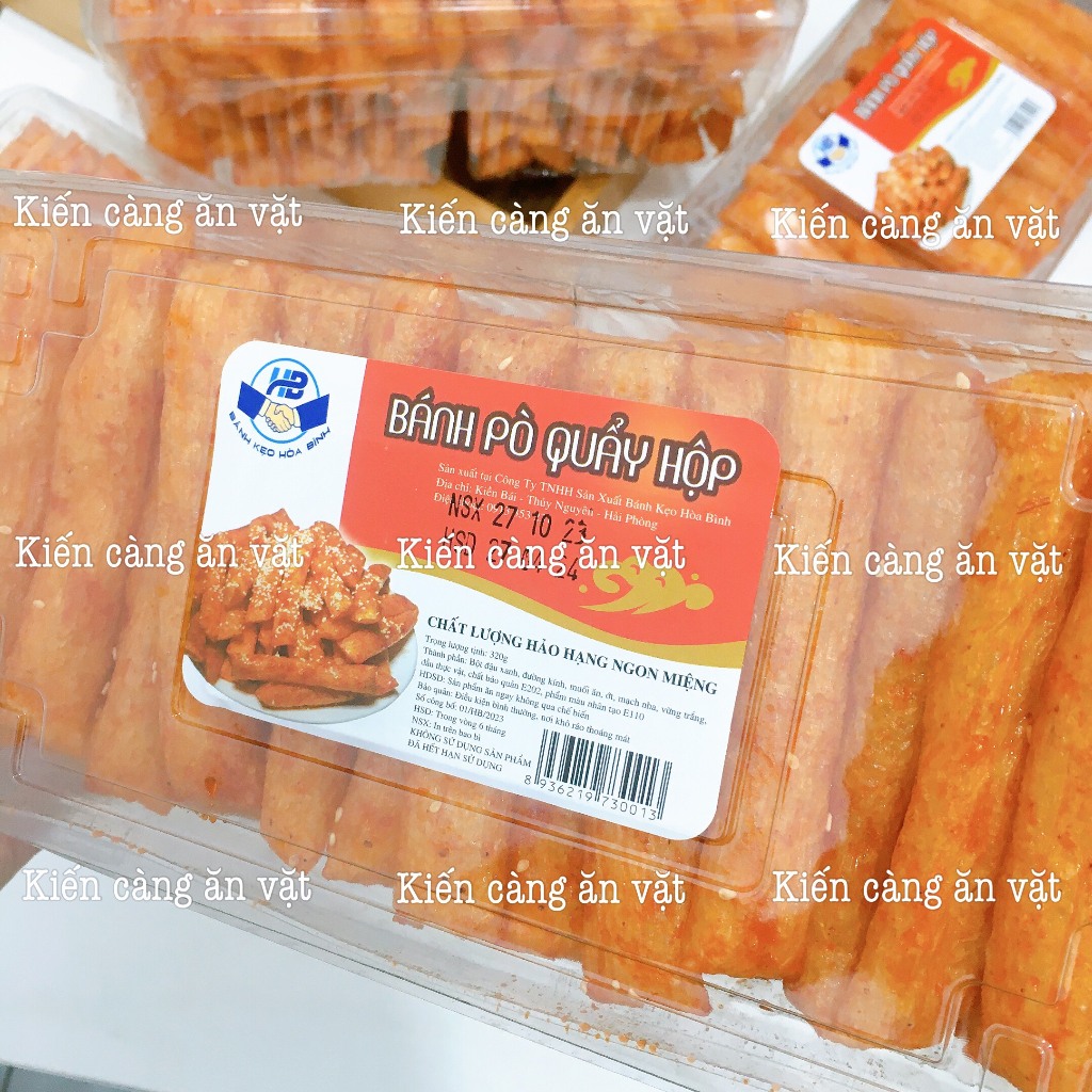 1 hộp Bánh bò quẩy hộp  - Bánh Pò que quẩy hộp thơm ngon