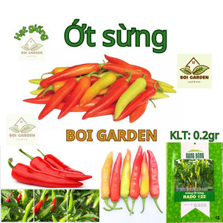 Hạt giống ớt sừng rado 122