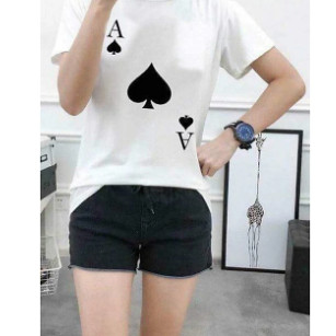 Áo Phông Nữ In Họa Tiết secondhand