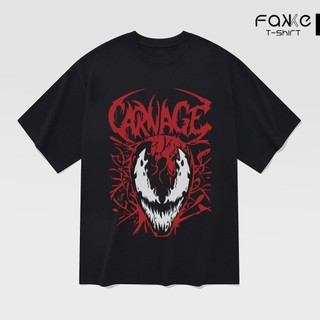 Áo thun Unisex Carnage Digital Art Oversized 100% Cotton ngắn tay
