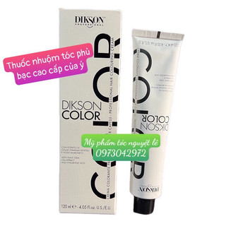 Màu nhuộm tóc siêu phủ bạc dikson extra premium hair colouring cream 120ml