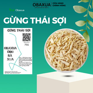 Gừng thái sợi sây khô obaxua 75g