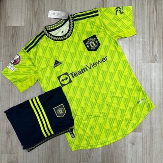 (Xả Hàng) Áo Bóng Đá CLB Manchester United Áo Xanh Chuối 22/23 - Vải Polyester Gai Thái
