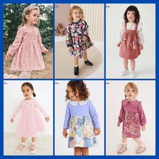 Váy bé gái dài tay Little Maven váy dài tay thu đông bé gái nhiều mẫu BSTV023