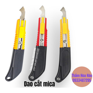 Dao cắt mica, nhựa, alu chuyên dụng tặng kèm 2 lưỡi dao dự phòng, cắt mica