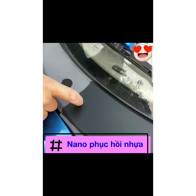 Chai phục hồi nhựa nhám Nano 10ml Cao Cấp làm đen nhựa nhám vario exciter winer SH airlade