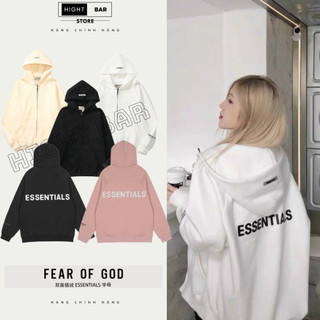 Áo Hoodie zip , Áo nỉ ESSENTIALS cực hót form rộng , hàng chuẩn chính hàng , dày dặn , tag mác chất lượng Hight Bar