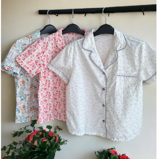 Pijama đồ bộ mặc nhà vải thô cotton lụa mát lạnh quần đùi áo cộc