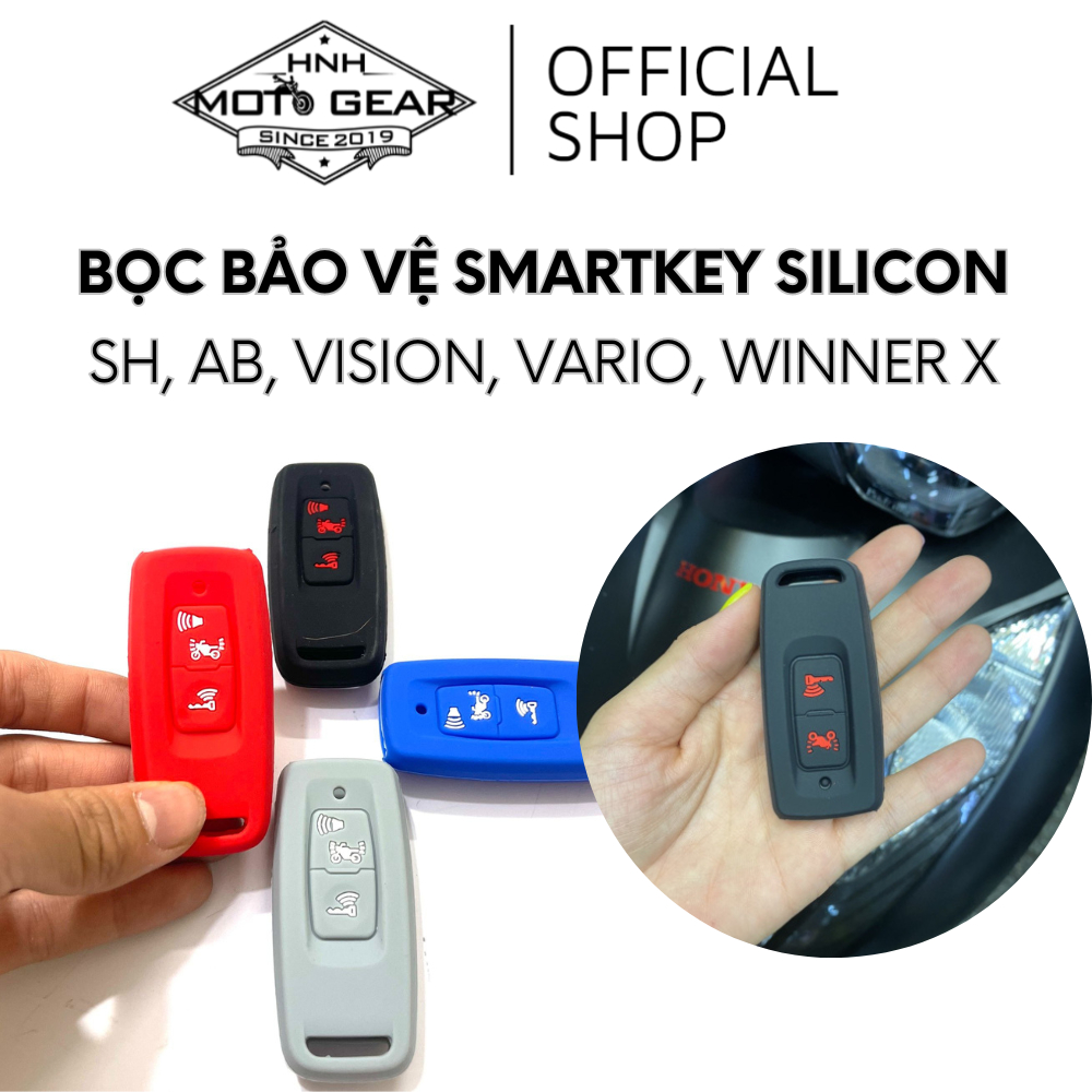 Bọc Chìa Khóa Smartkey Honda Mẫu Mới Vision 2023, SH 2022 , SH 350i, AB 160, Vario 160 Silicon
