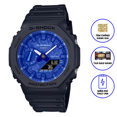 Đồng Hồ Casio Nam Dây Nhựa GSHOCK GA-2100BP-1ADR Chính Hãng