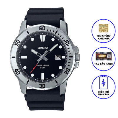 Đồng Hồ Nam Dây Nhựa Chính Hãng Casio MTP-VD01-1E