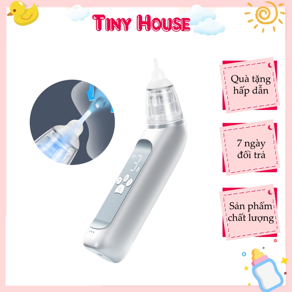 Máy Hút Mũi Cầm Tay Cao Cấp Cho Trẻ Sơ Sinh Dụng Cụ Làm Sạch Mũi Bằng Silicon Cho Bé An Toàn Không Gây Đau Có Nhạc