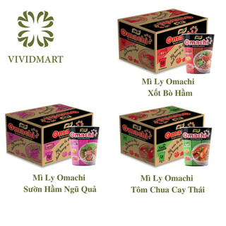 - masan - mì ly omachi 3 hương vị: xốt bò hầm/ sốt bò hầm, sườn hầm ngũ quả,tôm chua cay