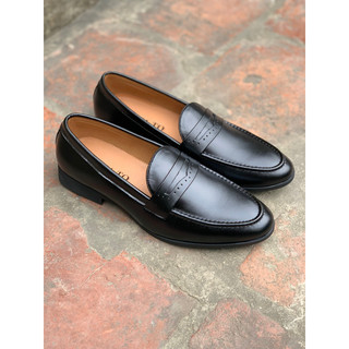 {Video } Giày Lười Nam Băng Đục ✅ Giày Da Nam Công Sở Trơn Da Bò 100% 🎁 Đế Cao Su Đúc 3cm ✅ BH 12 tháng