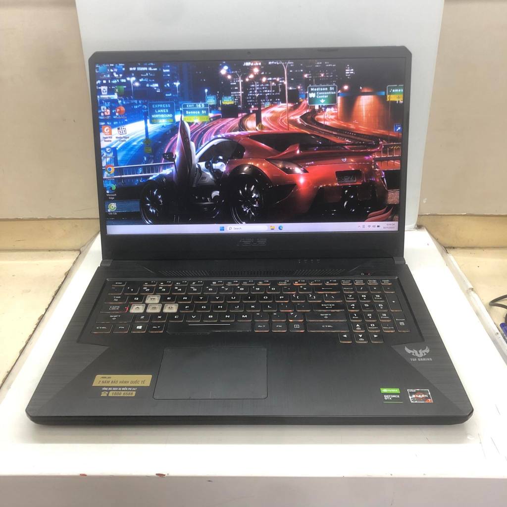 Máy Laptop Asus TUF Gaming FX507DD AMD Ryzen 7 3750H, 8gb ram, 512gb ssd, Vga Nvidia GTX 1050 3GB, 17.3 inch FHD Đẹp, Rẻ