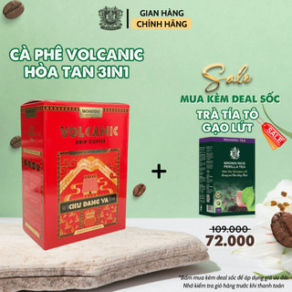 Cà phê phin giấy Mohodo Volcanic Coffee nghuyên chất từ hạt cà phê Arabica và Robusta cao cấp 50g - Hộp giấy