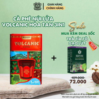 Cà Phê Mohodo Volcanic Coffee Instant 3in1 Nguyên Chất Đậm Vị Từ Núi Lửa Chư Đăng Ya 180g - Hộp sắt