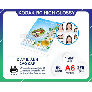 GIẤY IN ẢNH KODAK KHỔ 10*15( XẤP 50 TỜ)