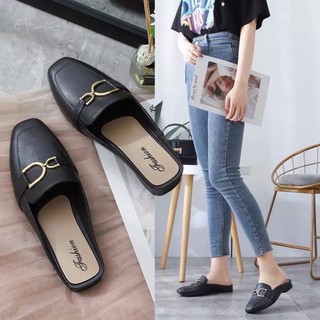Giày nhựa đi mưa dép sục nữ ngoài trời chống trơn trượt thời trang( chọn tăng 1 size)