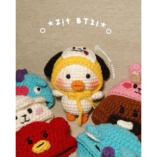 Móc khóa len vịt đội mũ - Handmade by Chanchan crochet
