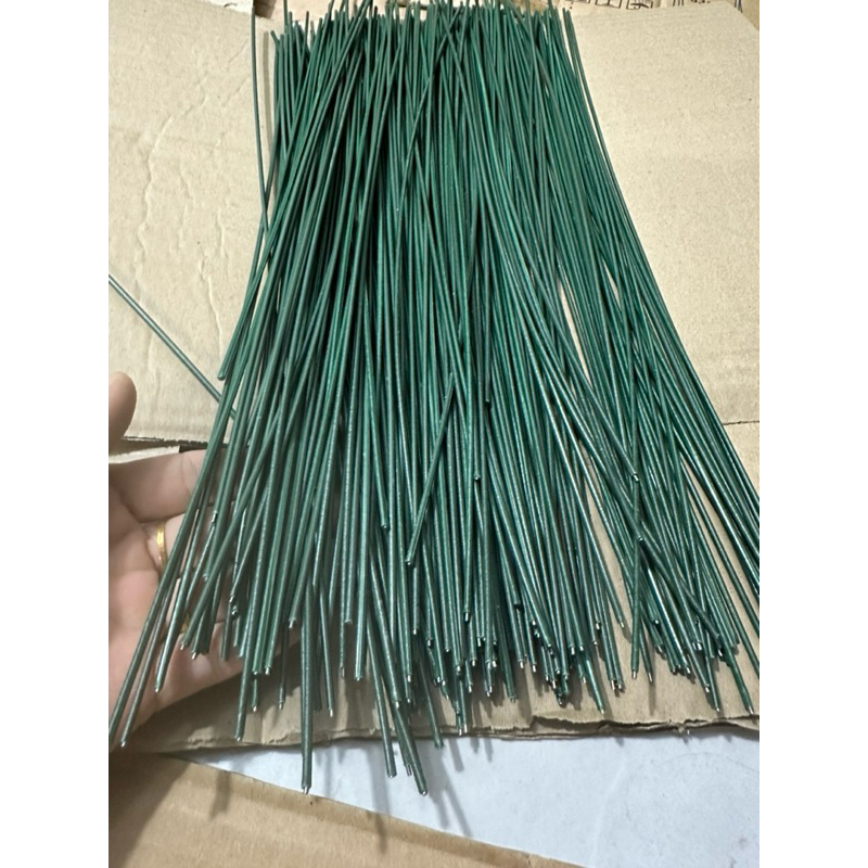 100 cành kẽm cắm hoa sáp, cành kẽm cắm hoa giấy dài 40cm