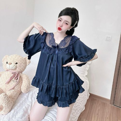 Đồ Ngủ Nữ Bigsize MIKY, Đồ Ngủ Bigsize lụa Latin cao cấp mềm mại xinh xắn < 85KG