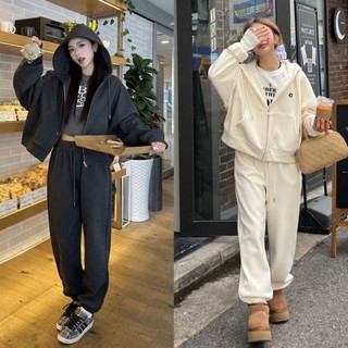Set Bộ Quần Áo Hoodie Chất Umi Dáng Rộng Thiết Kế Năng Động Trẻ Trung MS100