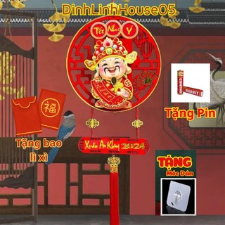 Thần tài lắc lư treo cửa trang trí tết 2024 phiên bản tiếng việt tết như ý mang lại may mắn thịnh vượng