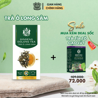 Trà Ô Long Sâm MOHODO Giúp Tỉnh Táo Thư Giãn Tăng Năng Lượng Hộp 100G
