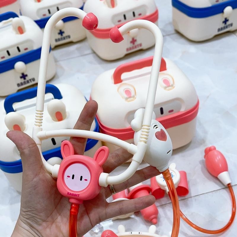 BỘ ĐỒ CHƠI BÁC SĨ CHO BÉ TRAI BÉ GÁI CAO CẤP MÔ PHỎNG THIẾT BỊ Y TẾ THẬT ĐỒ CHƠI TRẺ NHẬP VAI Y TÁ NHA SĨ KHÁM RĂNG