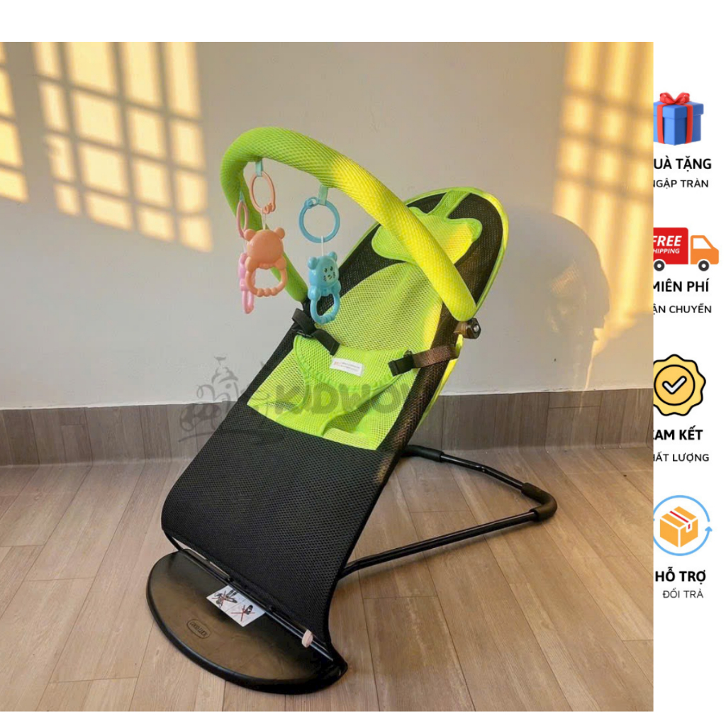 Nôi Bập Bênh, Ghế rung nhún, Điều Chỉnh độ ngả, Có Đồ Chơi