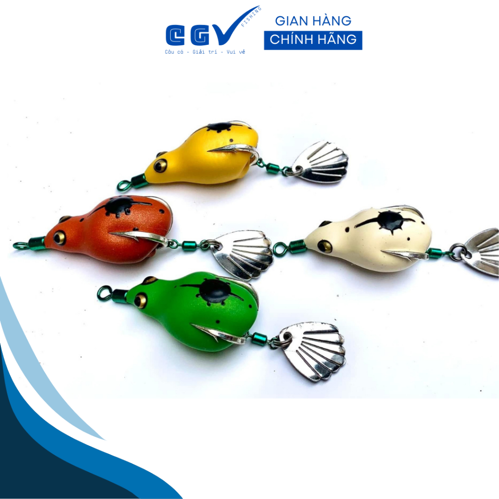 Mồi lure nhái hơi TNQ TV1  và TV2  - TOÁN NHÀ QUÊ / TNQ LURES