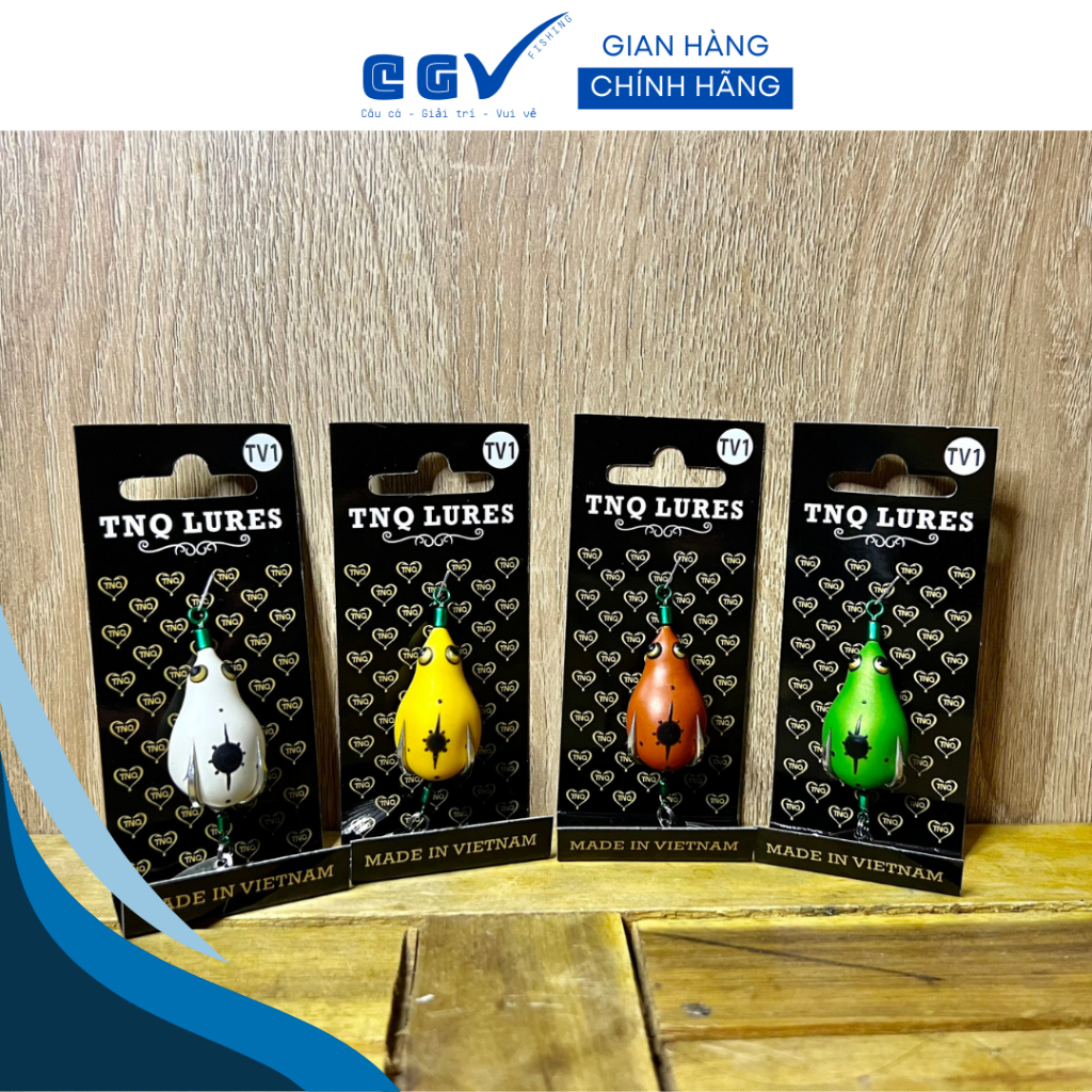 Mồi lure nhái hơi TNQ TV1  và TV2  - TOÁN NHÀ QUÊ / TNQ LURES