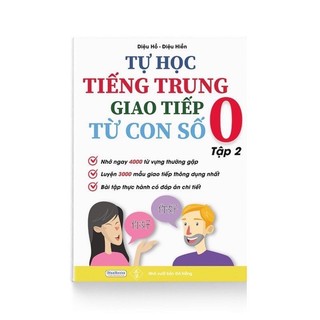 Sách - tự học tiếng trung giao tiếp từ con số 0 tập 2