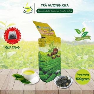 Chè xanh Thái Nguyên nõn tôm gói 500g Trà Tân Cương Thái Nguyên móc câu loại đặc biệt vị truyền thống Trà Hương Xưa HX02