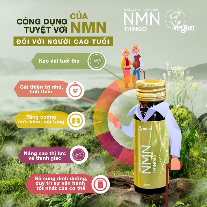 Nước uống trẻ hoá NMN Thingo Tặng ly số lượng có hạn