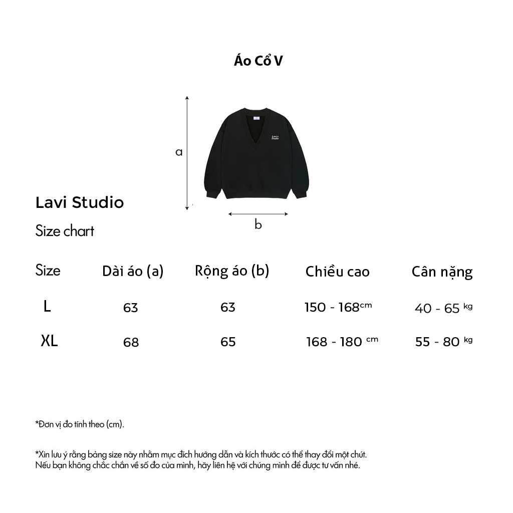 Áo Sweater Local Brand Lavi Studio Cổ V oversize nam nữ form rộng