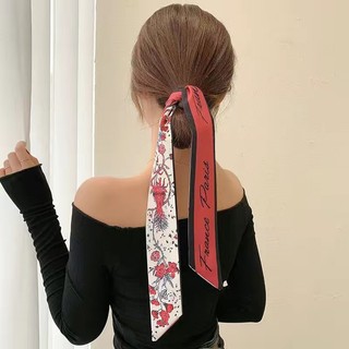  Dải khăn lụa dài thời trang 90x6 công sở cao cấp khăn quàng cổ cột tóc mùa xuân thu đông ấm áp đầy tinh tế 