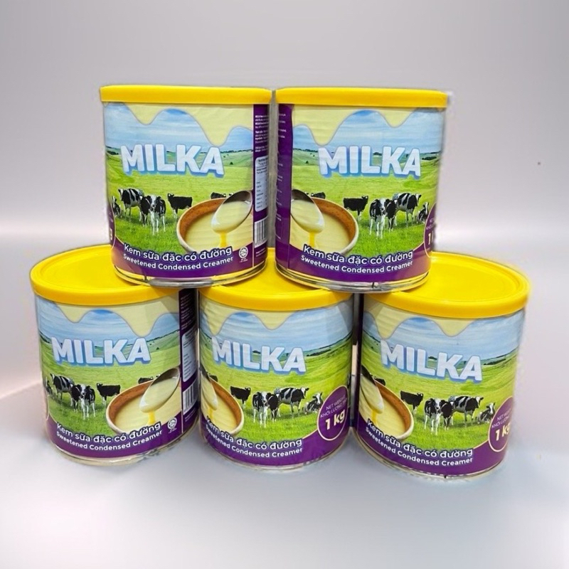 (Combo 5 hộp) Sữa đặc có đường MILKA , EVERGOLD (5hộp/5kg) (Malaysia)
