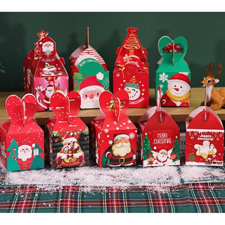 Hộp giấy đựng quà noel, hộp nhỏ đựng tất, hộp gói quà giáng sinh
