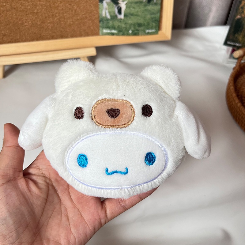 Móc khóa ví khóa kéo họa tiết nhân vật Sanrio dễ thương tiện dụng, Bóp mini Kuromi, Melody _ TingTing