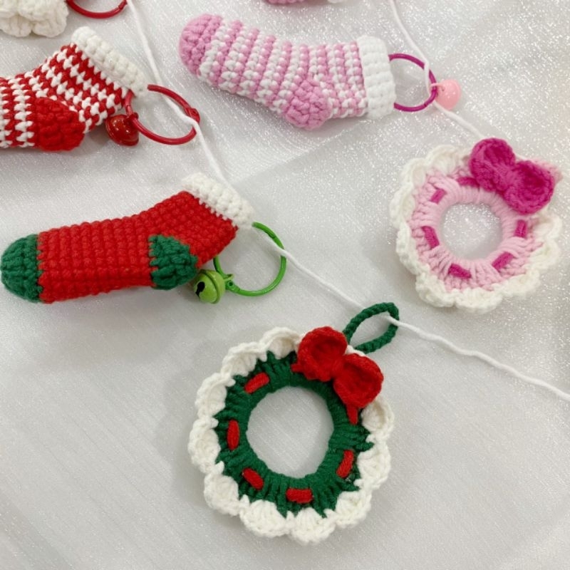 Móc khoá/ móc treo handmade trang trí cây thông Noel dễ thương