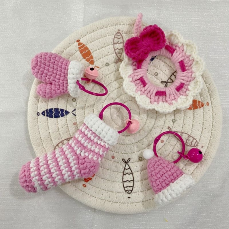 Móc khoá/ móc treo handmade trang trí cây thông Noel dễ thương