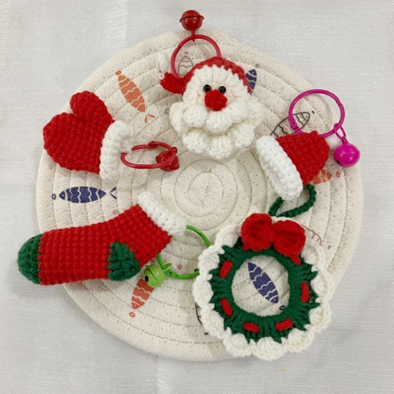 Móc khoá/ móc treo handmade trang trí cây thông Noel dễ thương