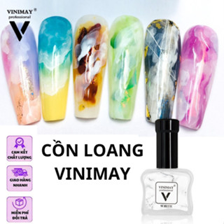 cồn loang Vinimay 12 màu -15ml cồn loang trang trí móng tay nghệ thuật  vẻ móng sơn gel base top vẻ móng loang nền trắng