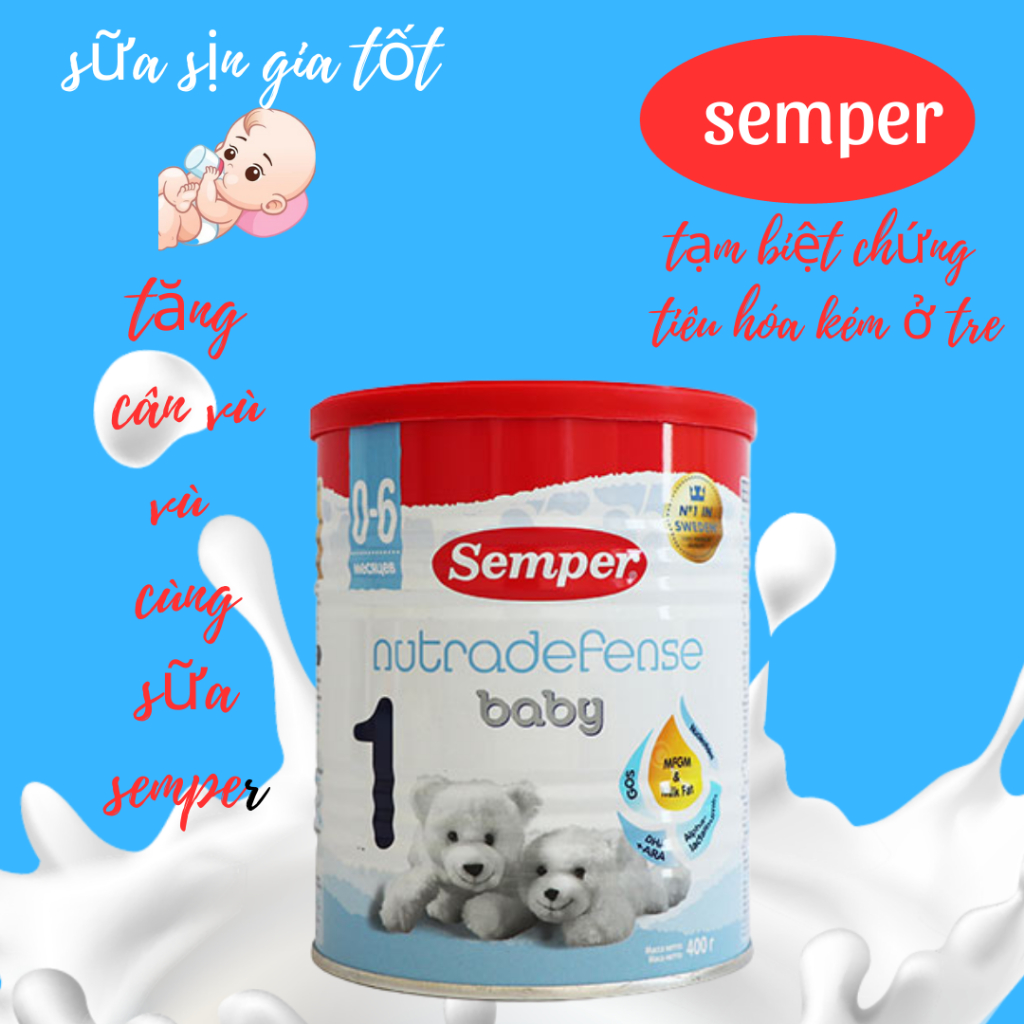 Sữa béo Semper Nga Nutradefense Số 1,2 400gr